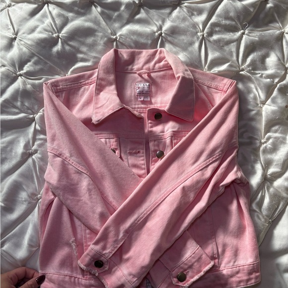 GUESS Pink Denim Jacket - Picture 6 of 8